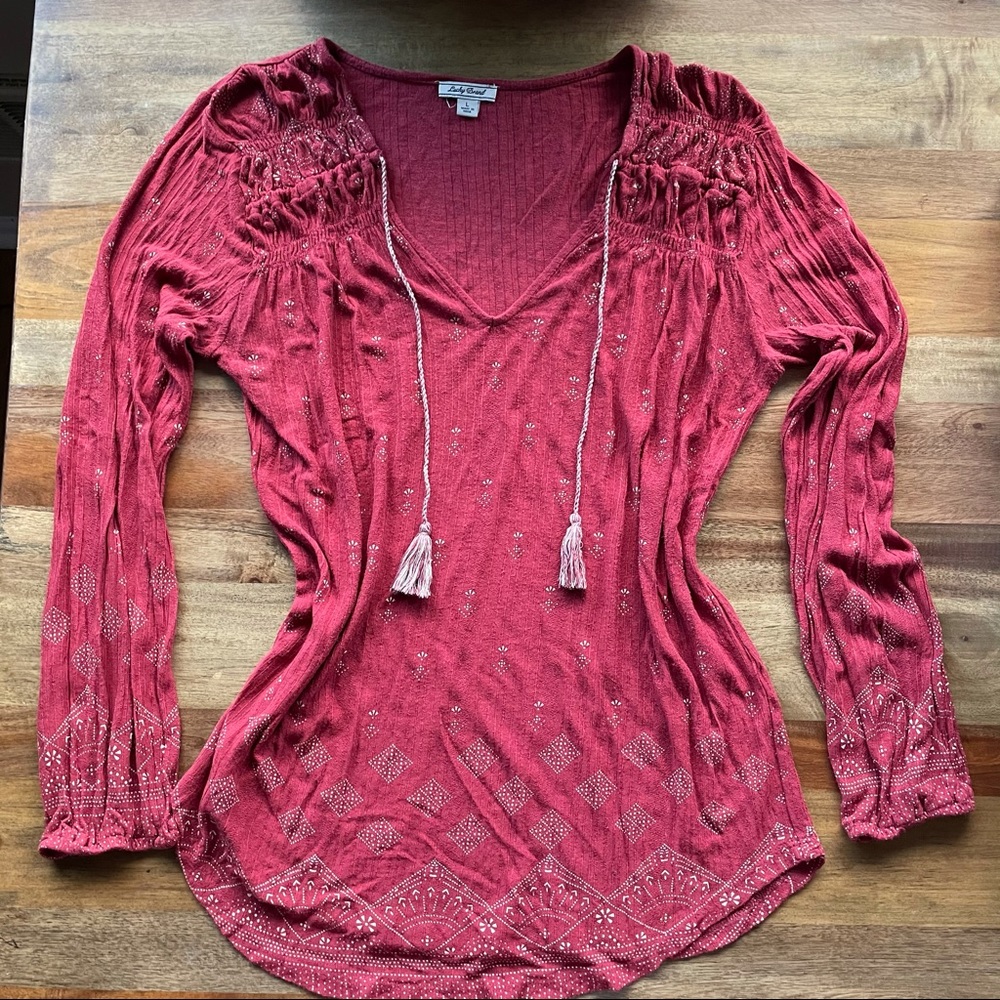 Lucky Brand Peasant Top